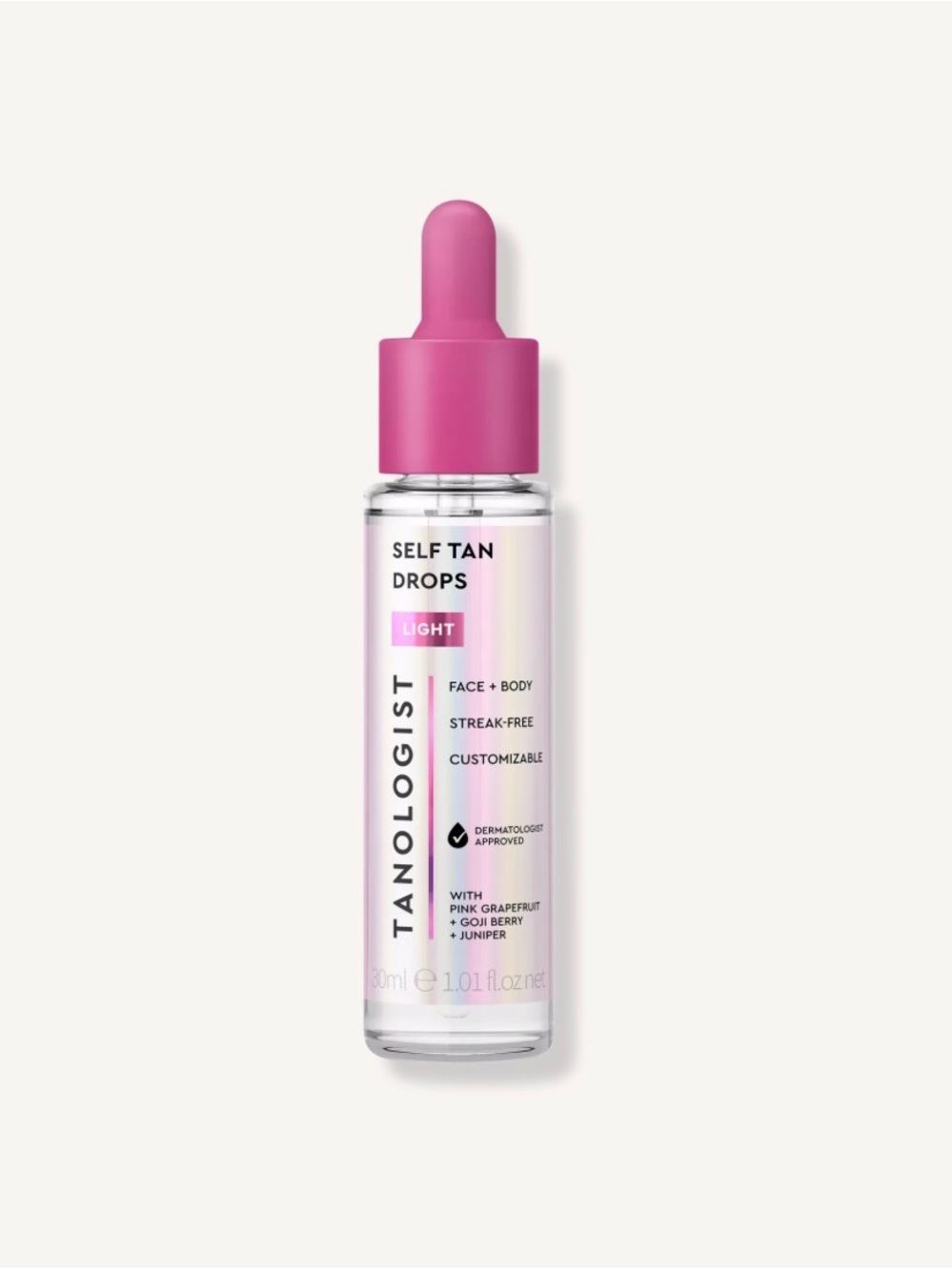 Tanologist Self Tan Drops Light Tone Face & Body Streak-Free 1.01oz NEW